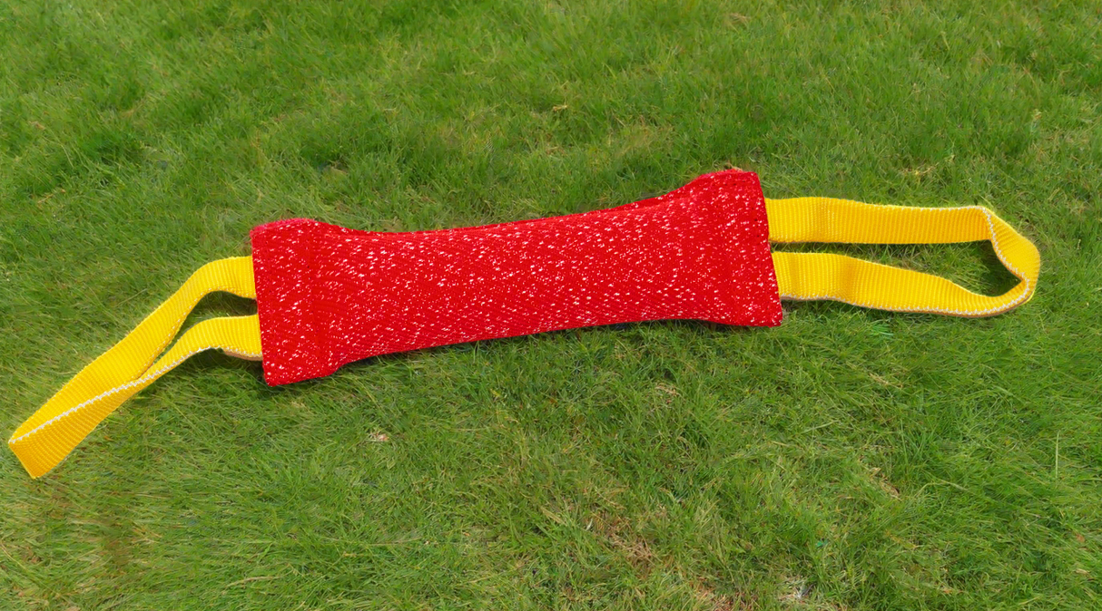 Delta Canine 300mm French Linen Dog Training Tug with 2 Handles