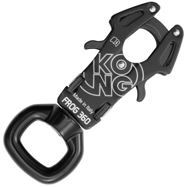 Kong Frog 360 Rotate Aluminium Carabiner (suit 25mm webbing)