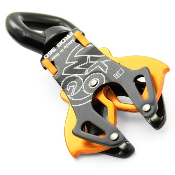 Kong Frog 360 Rotate Aluminium Carabiner (suit 25mm webbing)
