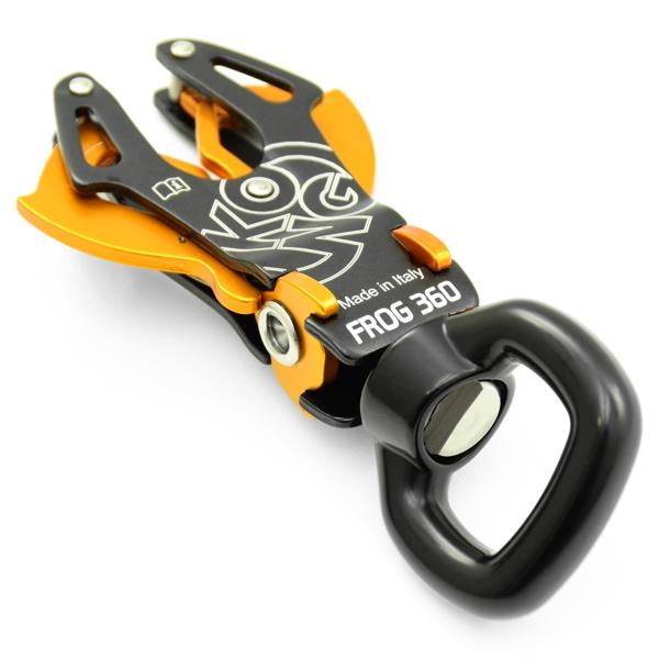 Kong Frog 360 Rotate Aluminium Carabiner (suit 25mm webbing)