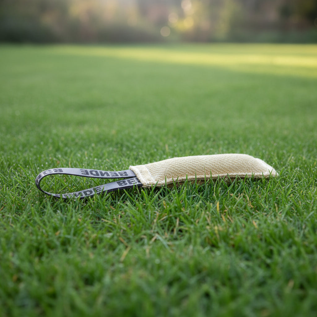 Bende 300mm Jute Dog training Tug Single Handle