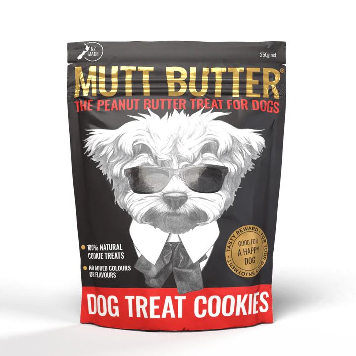 Mutt Butter Peanut Butter Dog Treat 250g resealable bag