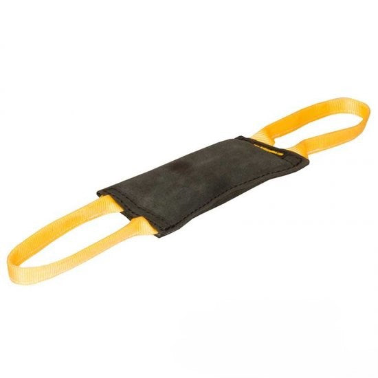 Leather 200mm Dog Tug Double Handle