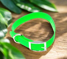 TRANSLUCENT BIOTHANE DOG COLLARS SMALL TO XL