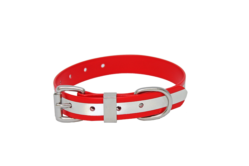 REFLECTIVE BIOTHANE COLLAR MULTIPLE COLOURS