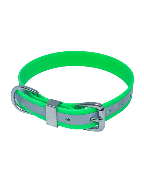 REFLECTIVE BIOTHANE COLLAR MULTIPLE COLOURS