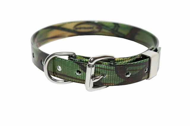 GREEN CAMO BIOTHANE COLLAR