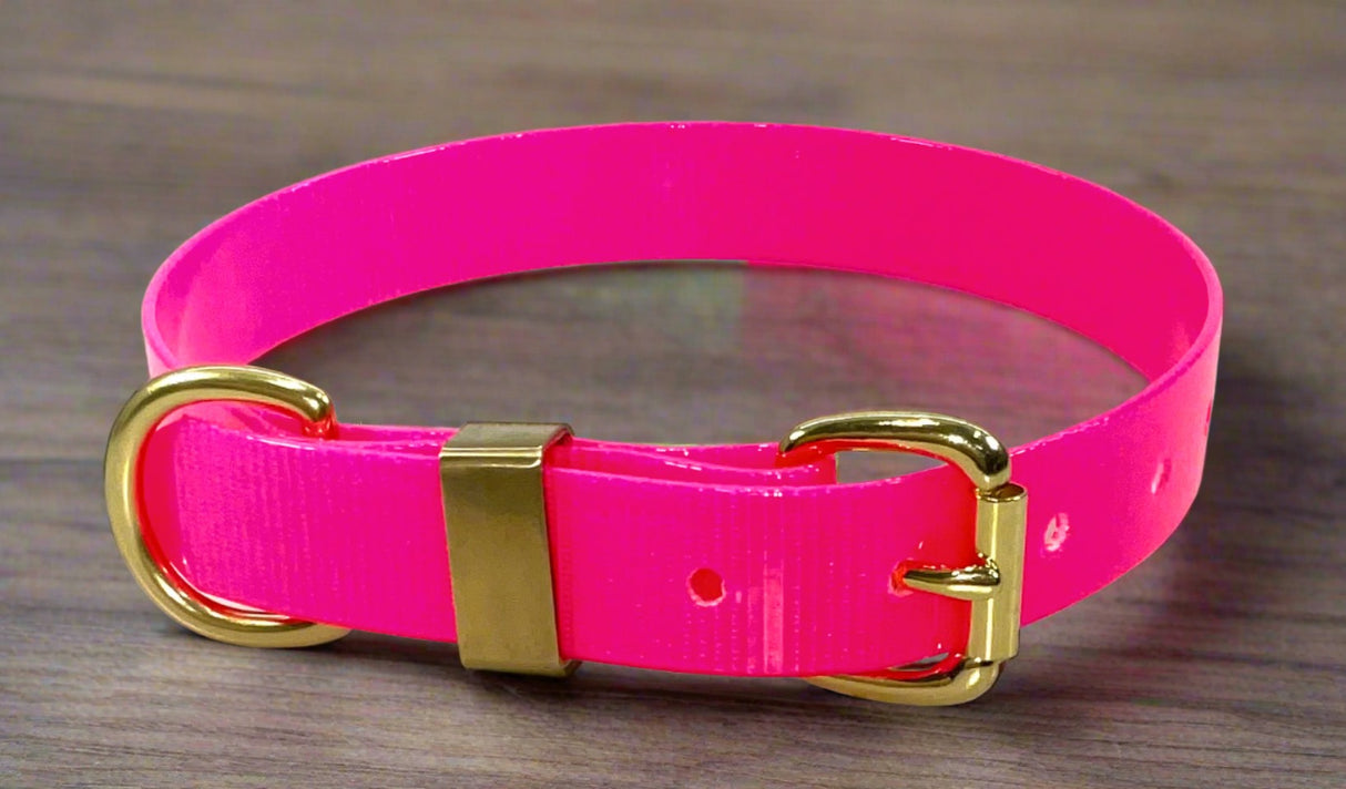 TRANSLUCENT BIOTHANE DOG COLLARS SMALL TO XL