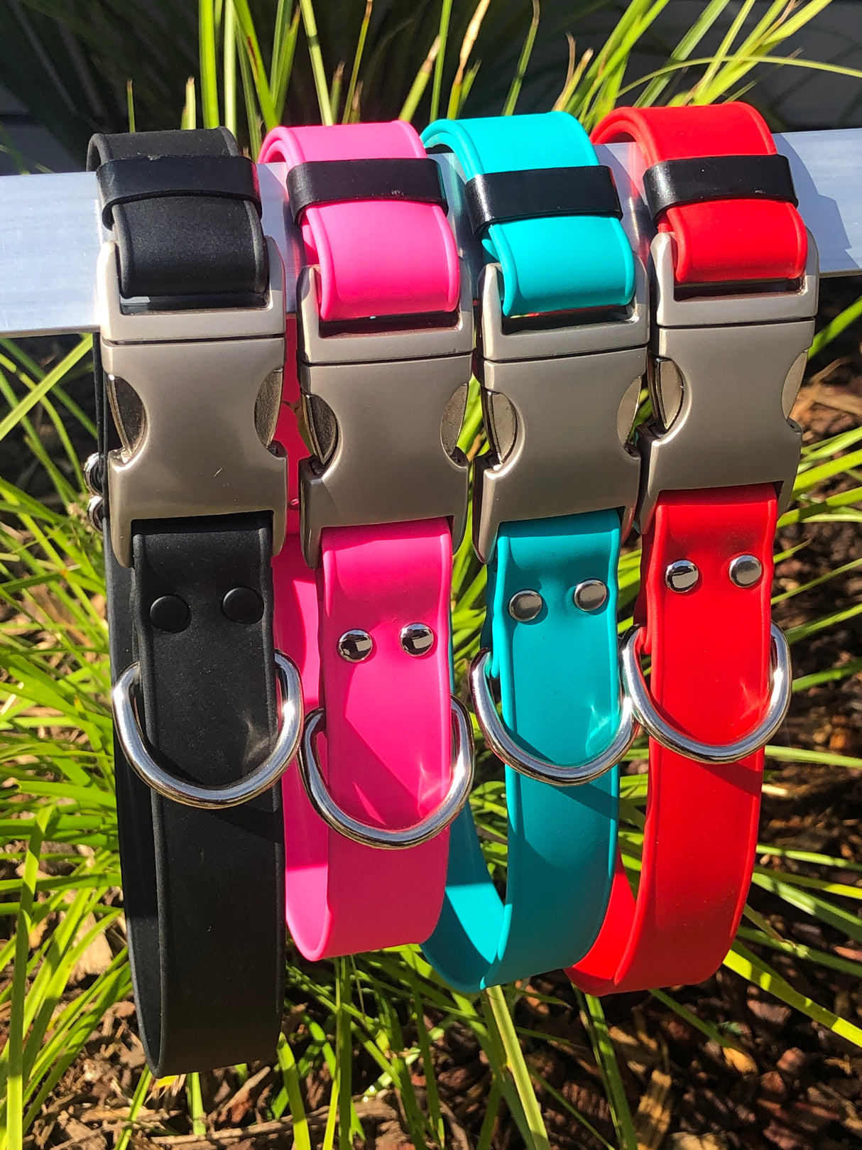 Adjustable Quick Release Biothane Dog Collars