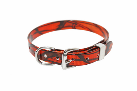 ORANGE CAMO BIOTHANE COLLAR