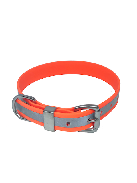 REFLECTIVE BIOTHANE COLLAR MULTIPLE COLOURS