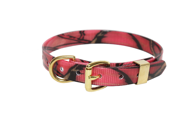 PINK CAMO BIOTHANE COLLAR